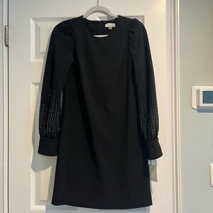 Long sleeve black dress